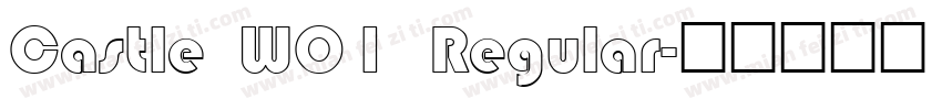 Castle W01 Regular字体转换